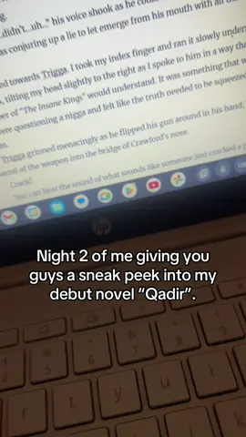 This is from chapter one of my book. 🥴💛🙏🏾#fyp #urbanfiction #writersoftiktok #writerscommunity #writingchronicles #creative #authorslife #qadir #wip #godblessyou 