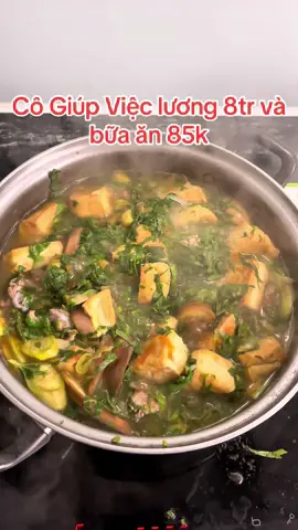 70 sườn + 5k rau cải+ 7k đậu + cà nhà trồng + 3k rau thơm 