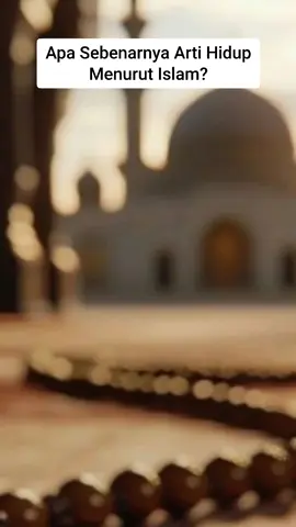 ~Jangan pernah lupakan tujuan hidupmu yang sesungguhnya~ Menurut Islam, arti hidup adalah ibadah kepada Allah SWT dalam setiap aspek kehidupan, serta menjalani ujian hidup dengan baik untuk mencapai kebahagiaan di dunia dan akhirat. Ini berarti menggunakan hidup untuk berbuat baik, beramal saleh, dan memakmurkan bumi sebagai amanah dari Allah. Allah SWT berfirman: 