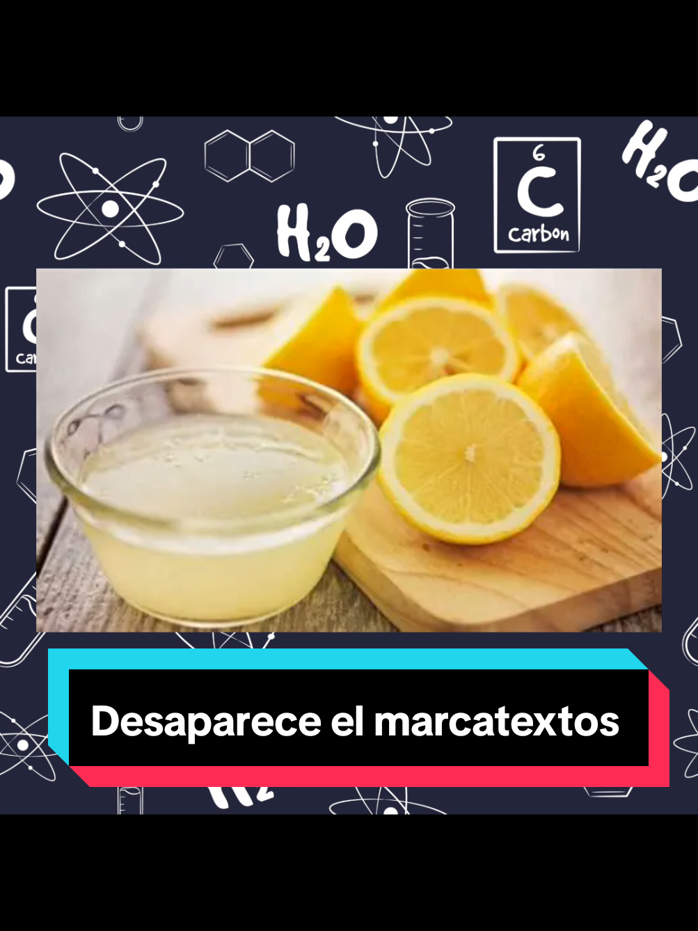 ¿Ya no quieres resaltar algo que marcaste? Aprende como quitarlo 😸🧪. #fyp #racha #datoscuriosos #quimica #AprendeEnTikTok 