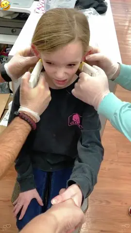 When I the first ear piercing is performed #funny #foryou #fyp #tiktok #funnyvideos #jumpy #happy #haha 