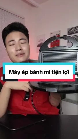 Máy ép bánh mì nhỏ gòn, dễ dùng, dễ vệ sinh nha các bác  #banhmi #maynuongbanh #food 