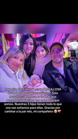 Todo el camino recorrido, por mas dificil que haya sido, valio la pena! Cumplimos nuestros sueños juntos y se que asi va a seguir siendo.. te amo, los amo @El Mero Mero 🤍 #fyppppppppppppppppppppppp #parati #foryoupage #famili #sueños 