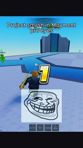 “2v1 🤓” proving a point that 2v1s dont exist and complaining is a skill issue #roblox  #projectsmash 