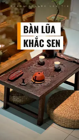 Gửi an len lỏi đến từng ngách, Chậm lại,  Đến đi thong dong vạn sự ắt thiên ý đã thành… ——— Góc này có: 🍃Bàn lũa khắc lá Sen 🍃Cây xanh 🍃Mấy dụng cụ trà tối giản vừa đủ dùng #hoangkhuyenluatra #Khonggiantradao #goctra #caydenban #golua 
