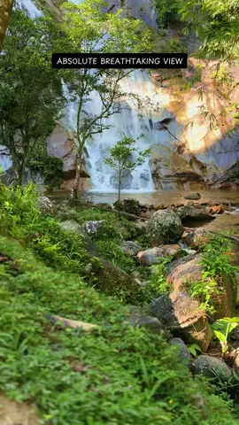 just hiking 15 minit untuk dapat tengok view air terjun macam ni  #airterjun #waterfall 