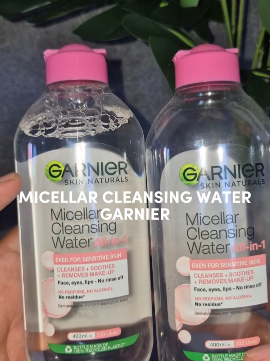 Double Cleansing muka kamu, Rekomendasi menggunakan Micellar Water dari Garnier #garnier #micellarwater #doublecleansing #murahbanget #fypppppppppppppp 