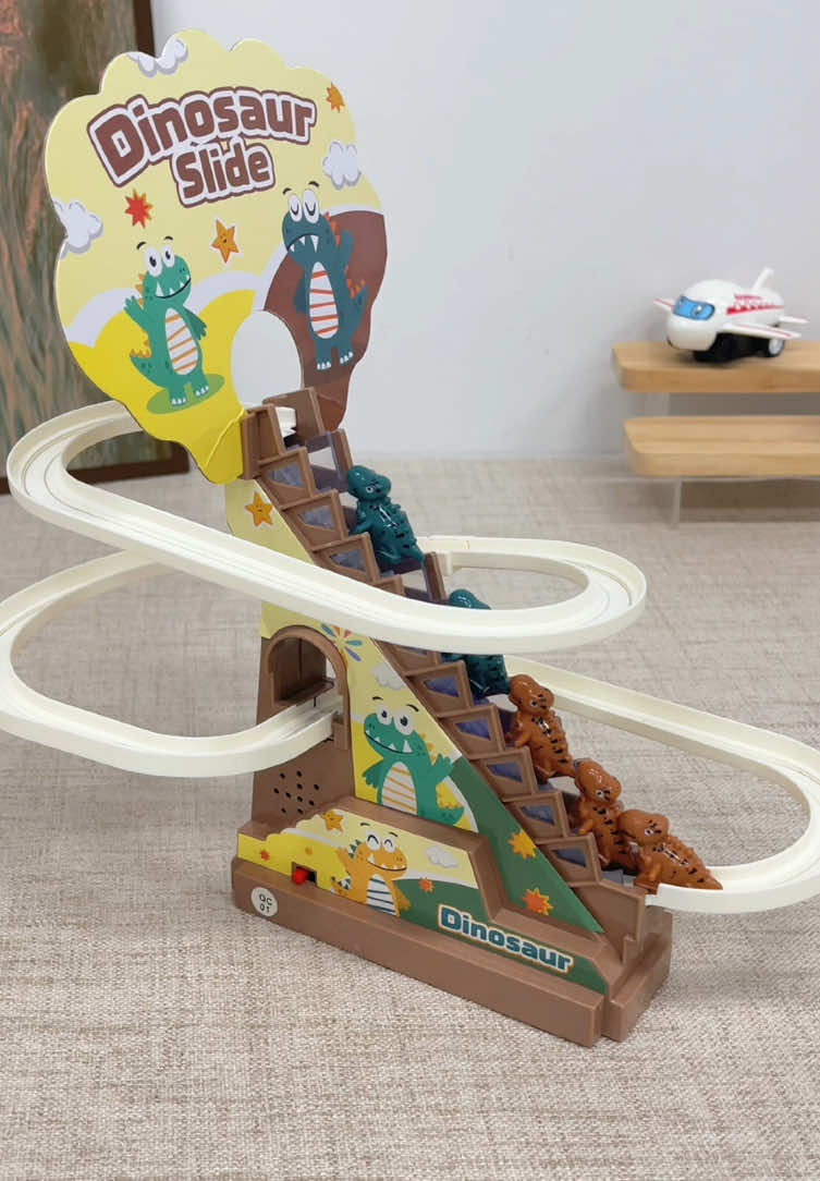 Obsessed! This little Dino climbed up like he was training for a marathon.#babytoys #tiktokshop #funny #satisfying #adhd #
