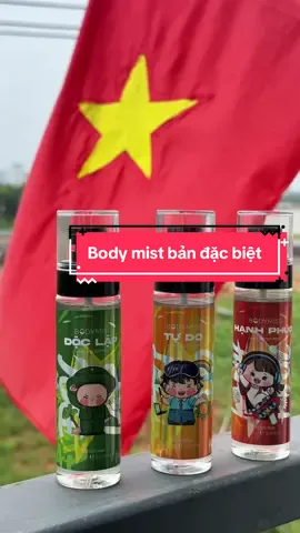 Body mist bản đặc biệt cho ngày lễ lớn của dân tộc #mecamrevieww #bodymist #doclaptudohanhphuc 