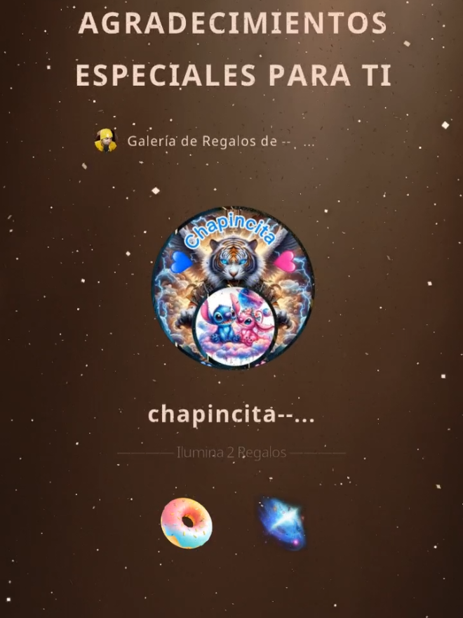 ¡Gracias por los maravillosos Regalos que me enviaron en mi Galería de Regalos! @chapincita💙🐯🩷 🇬🇹 💯 #livegift #giftgallery 