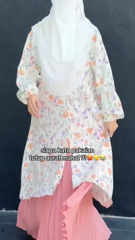 tak semestinya pakai abaya yang beratus😔, yang ni pun sesuai dah😌 #fyp #muslimahoutfit #rabiulawal #blousemurah #satusetblouseskirt 
