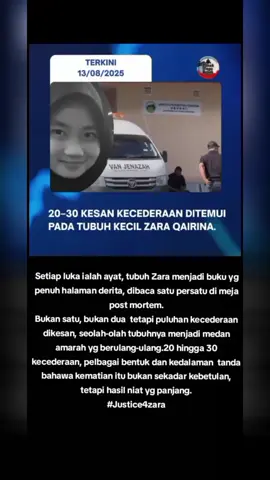 Sebar dan baca doa ini: La ila ha illallah wa anta ya Jabbar, Ya Allah, Ya Jabbar..Ya Jabbar .. sekiranya Zara Qairina dan ibunya teraniaya, Engkau  turunkan lah pembalasan segera kepada mereka semua yg terlibat (pembuli, penyalah gunakuasa, pemfitnah, siapapun yg zalim dan menutup kebenaran)  turunkan bala dalam kehidupan mereka , bala yang tak mampu di pikul mereka, Selagi kepala mereka brjunjung langitmu, slagi mereka brnafas d duniamu, selagi kaki mereka memijak tanahmu.. Allahumma salli ala sayyidina Muhammadin wa ala ali sayyidina Muhammad...  Semoga d'oa ini menembusi  Langit... Aamin Allahumma Aamiin 🤲🏻  Semoga Allah tunjukkan segala kebenaran...🤲🤲  لَا حَوْلَ وَلَا قُوَّةَ إِلَّا بِٱللَّٰهِ Laa ḥaulaa quttaa Ilah bilah Tiada daya dan upaya kecuali dengan kekuatan Allah. #JusticeForZara #keadilanharusditegakkan #beranikeranabenar #doaorangteraniaya #suararakyat 