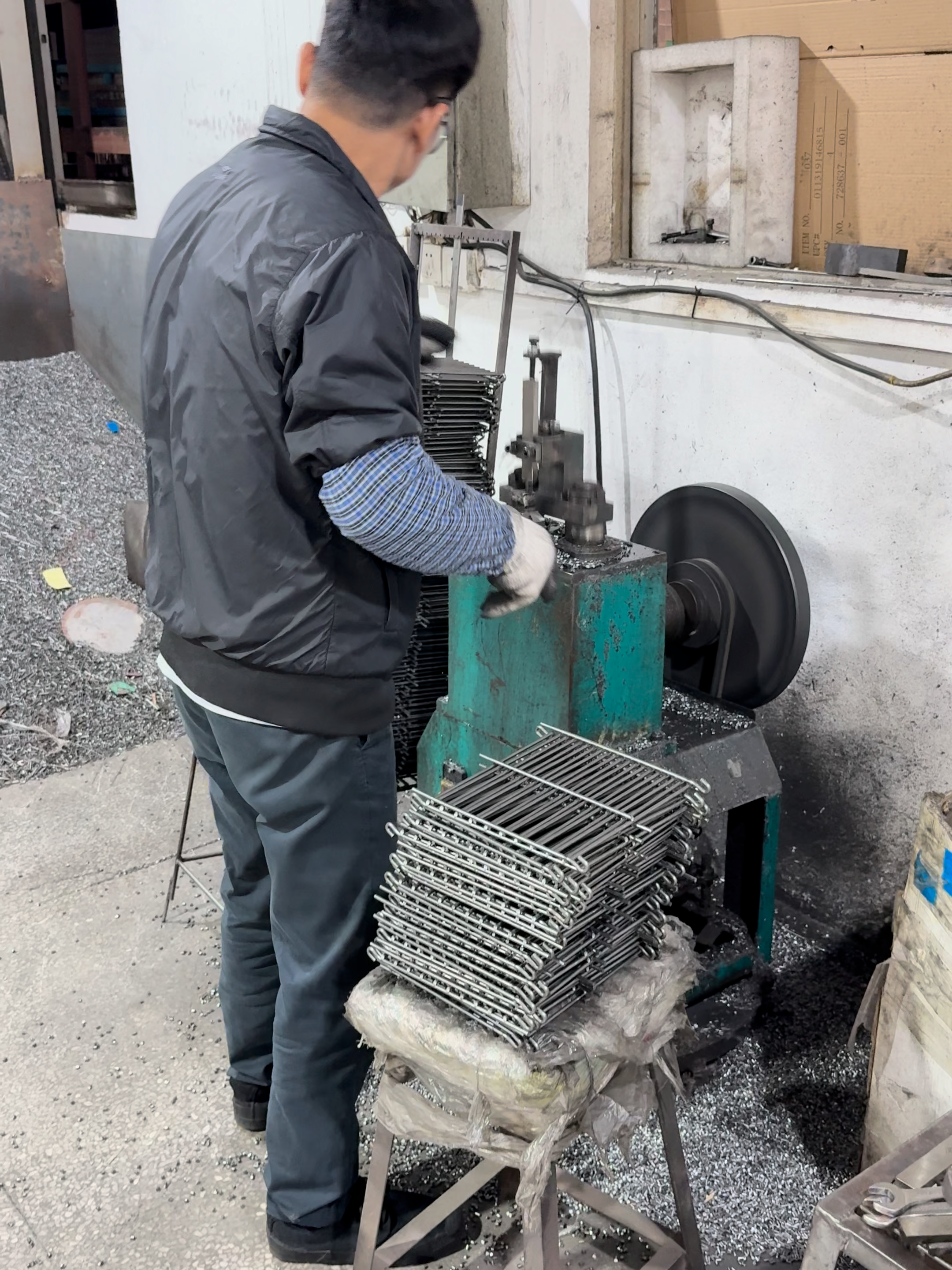 Inside the factory Machine automation trimming metal frame technology  #process #ironman #blacksmith #forging #manufacturing
