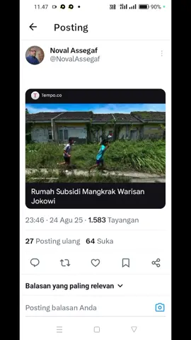 Rumah subsidi proyek jokowi mangkrak?...  #mulyadiharahap #MH  #personalgrowth 