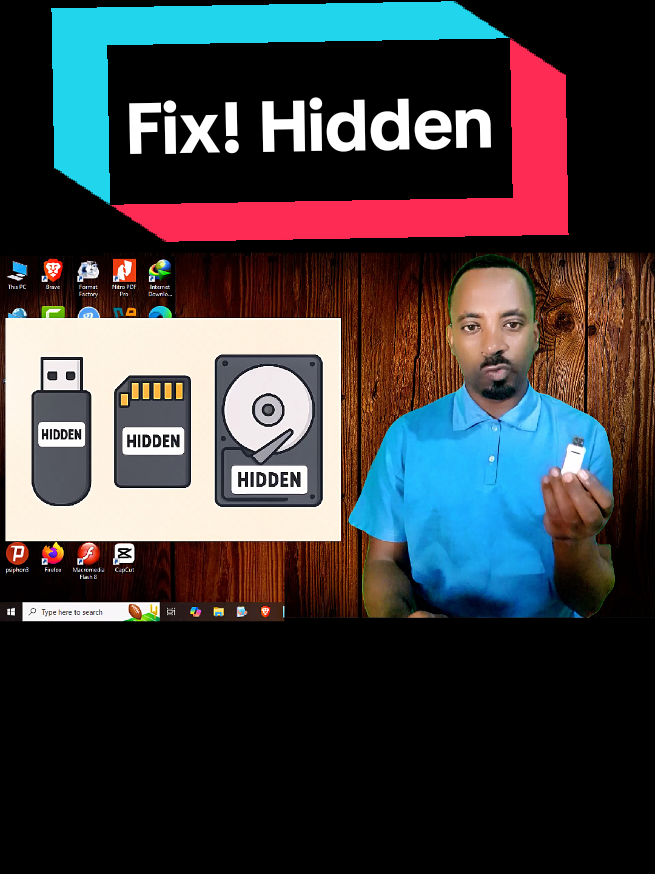 Replying to @abri7sh How to Fix Hidden Storages like Flash, Hard Disk and Memory Card #fix #storage #computer #tips #fypage 