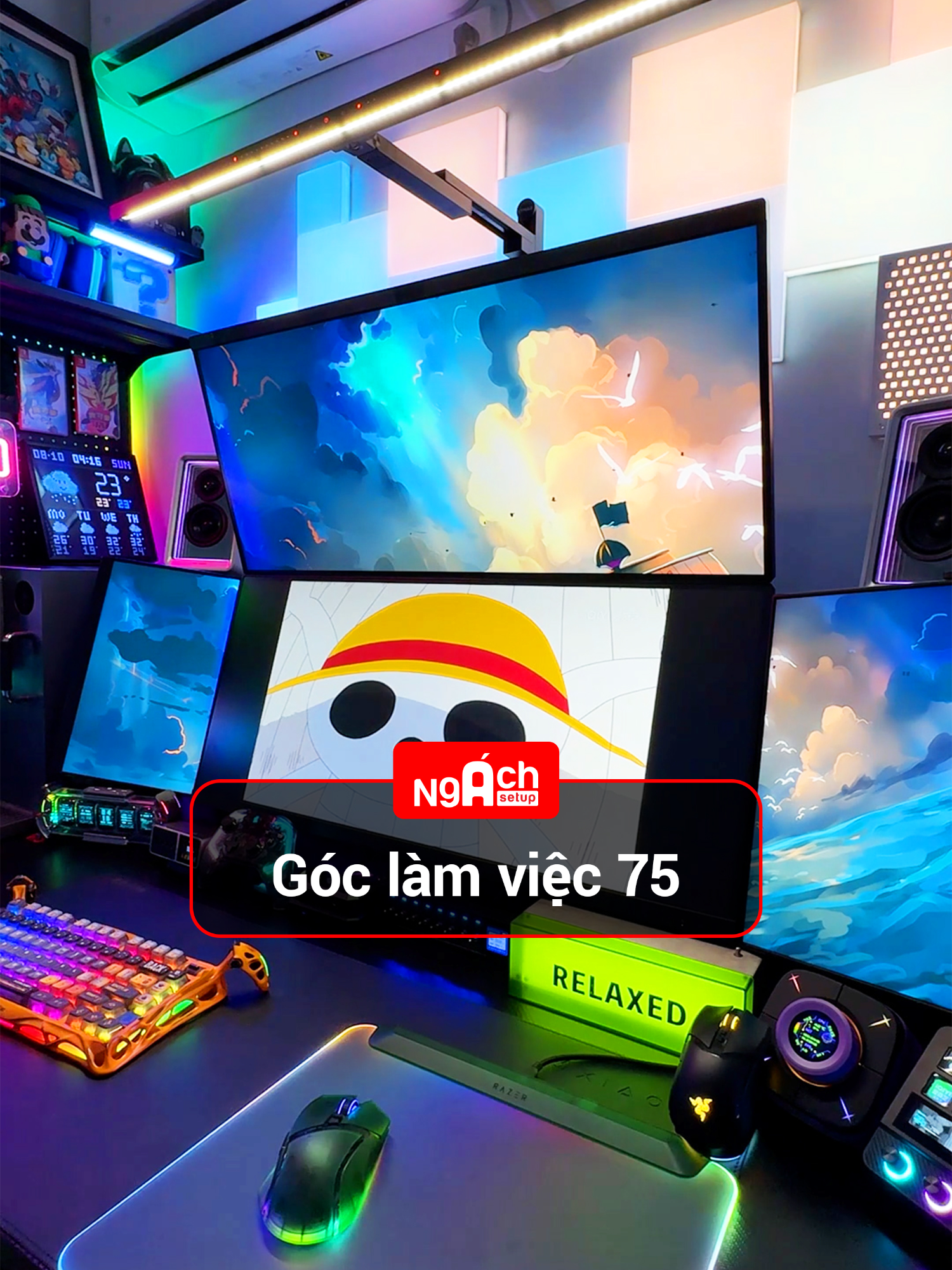 Setup góc làm việc 75 #tramsetup #ngachsetup #workplace #fypツ