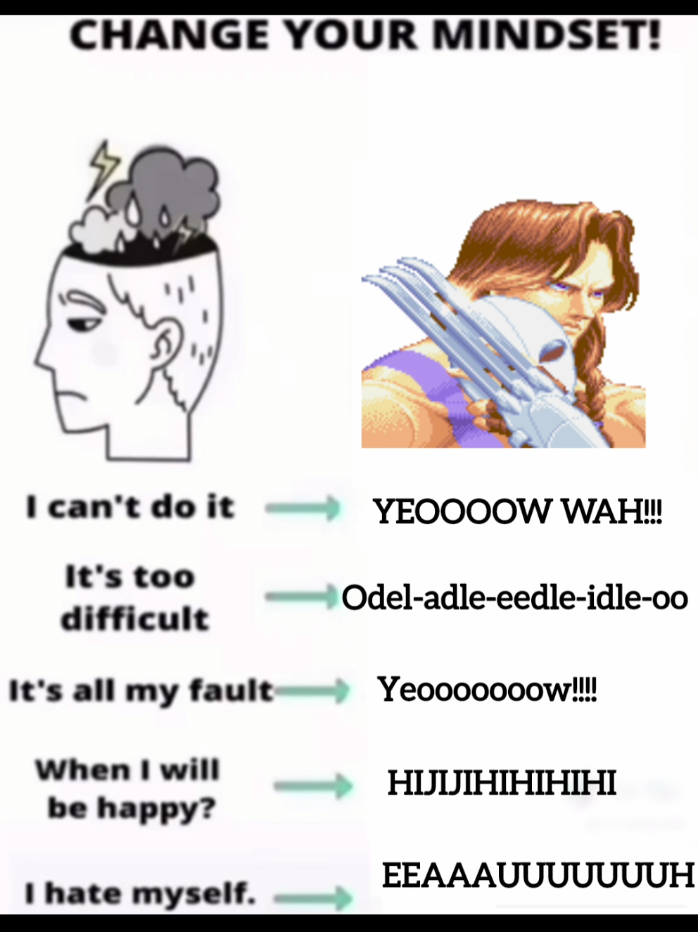 XD? Change your mindset!!... #streetfighter #vega #vegastreetfighter #changeyourmindset #streetfighter2 