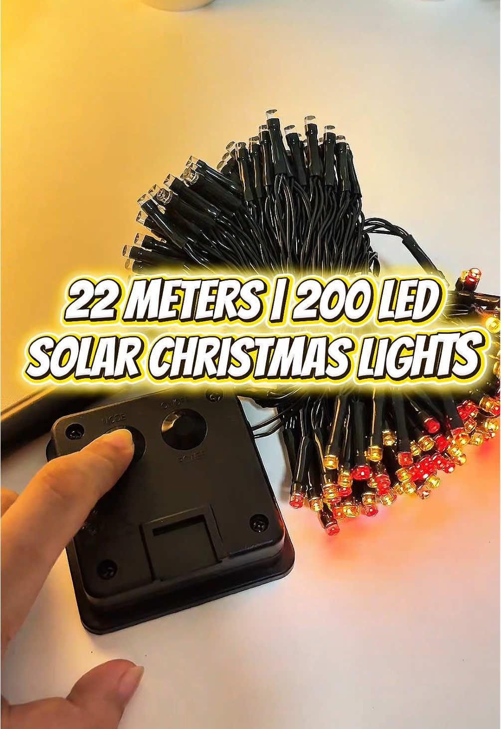 Mas pinahaba na kc 22meters na to 200 led na dn. Waterproof  and solar na dn kaya d mo na problema ang bayarain✨🎄💡 ##solarchristmaslights #christmaslights #christmasdecor #22meterssolarchristmaslight #MomsofTikTok 