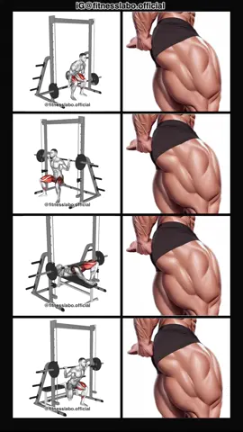 ✅ Leg Workout using Smith Machine  ① Hack Squat  ② Wide Squat  ③ Frog Glute Bridge  ④ Bulgarian Squat  3 sets 12 reps  #Fitness #gym #exercise  #workout #workoutroutine         
