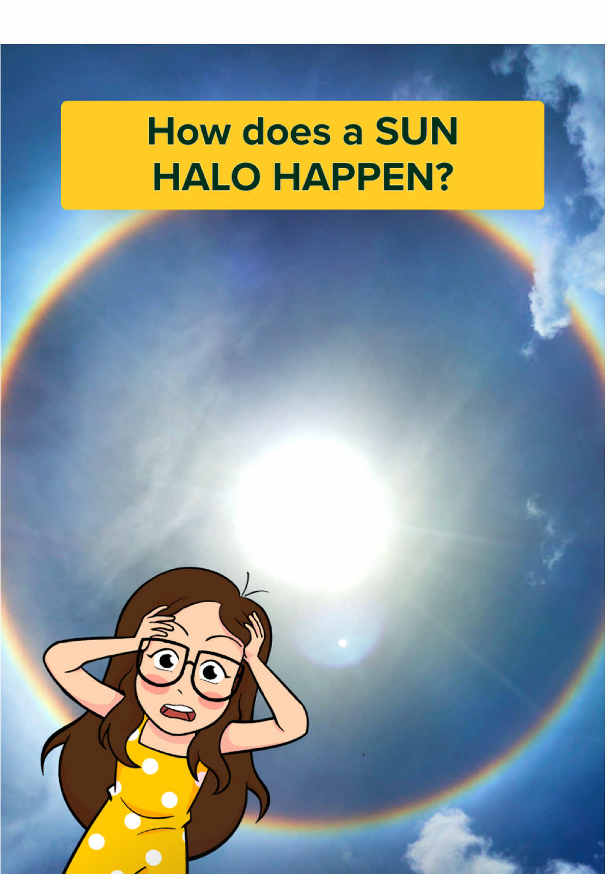 My friend say is the honmoon wor  #sunhalo #sun #weather #rainbow #biogirlmj