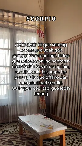 Seneng sekali udah gak ada orang orang yang cuma butuhnya aja♏️♏️ #fyp #brandatiktok #zodiak #scorpio #scorpio♏️ 