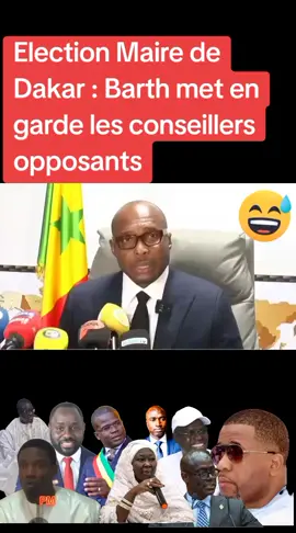 Election Maire de Dakar : Barth met en garde les conseillers opposants
