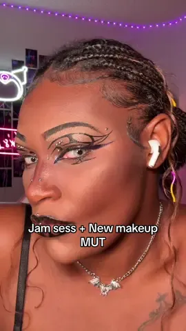 2 of my faves 🤭💜 @NYX Professional Makeup  #wednesdaynetflix #dojacat #gothicmakeup #nyxcosmetics #newmakeup 
