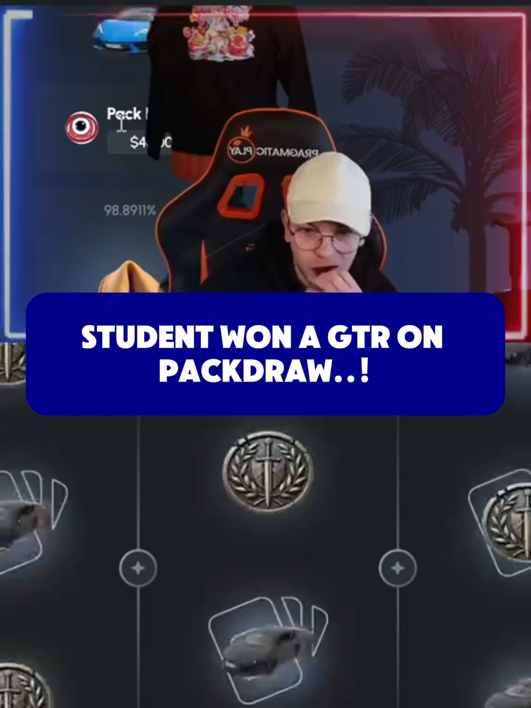 STUDENT WON A GTR ON PACKDRAW..! #paratii #packdraw #fyp