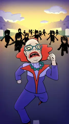 La tía Gladys madrugando y saliendo a correr con los niños, que mujer tan dulce. #weaponsmovie #auntgladys #weapons #horror #animation 