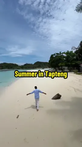 Summer in Tapteng 💦💙🏝⛵️ #beach #pantai #travel #explore #fyp 