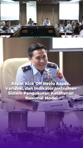 Lemhannas RI selalu mengembangkan pengukuran ketahanan nasional agar hasil pengukuran senantiasa relevan dengan kondisi faktual lingkungan strategis. Hari ini, Lemhannas RI menyelenggarakan pertemuan untuk membahas penyempurnaan instrumen pengukuran yang selama ini digunakan. Dibuka oleh Sekretaris Utama Lemhannas RI Komjen Pol. Drs. R.Z. Panca Putra S., M.Si., pertemuan ini menjadi upaya menghasilkan sistem pengukuran yang mampu memberikan gambaran yang lebih akurat mengenai kondisi nyata setiap aspek ketahanan nasional. #LemhannasRI