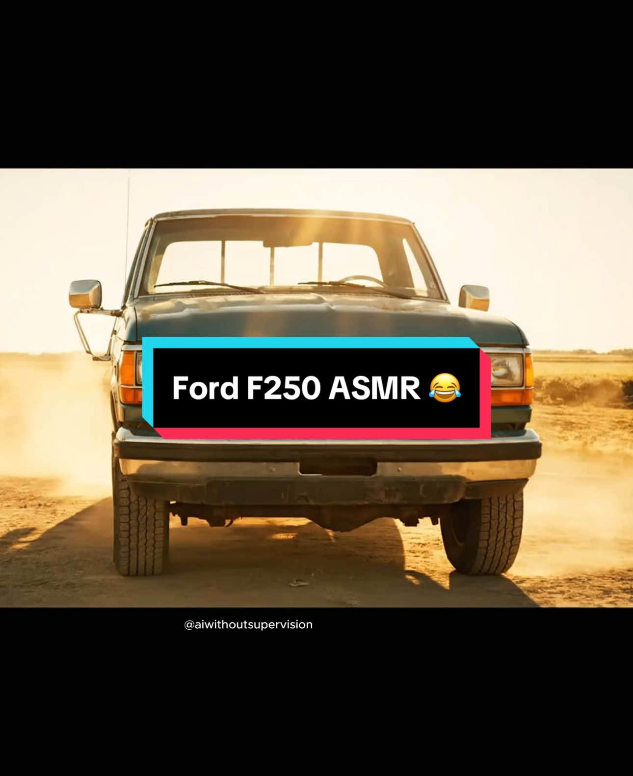 Most relaxing Ford F250 ASMR experience… #ford #asmr #veo3 #aicomedy #aicomedy 