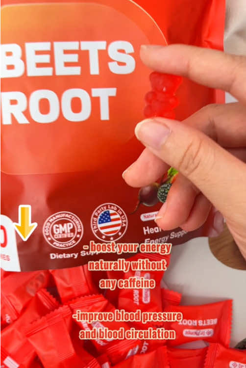 This beet root gummy is soooooo good #beetroot #beetrootgummies #tiktokshop #fyp #hearthealth 