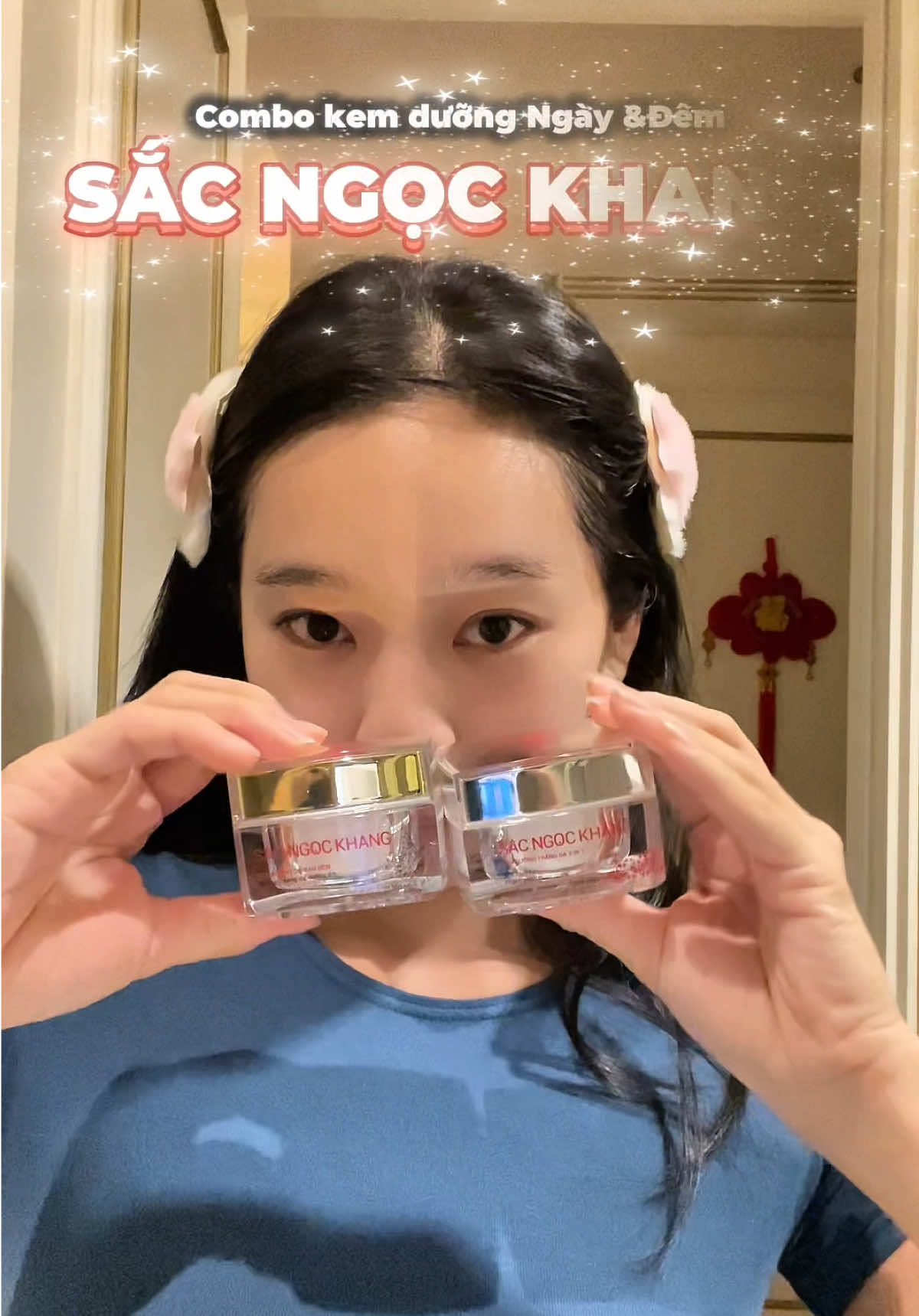 Mẹ và dì tôi mãi 1 tình yêu với Sắc Ngọc Khang là hiểu rồi đó nha. Mình skincare khoa học thì mẹ mình cũng thế 🥰😘 #sacngockhang #combokemsacngockhang 