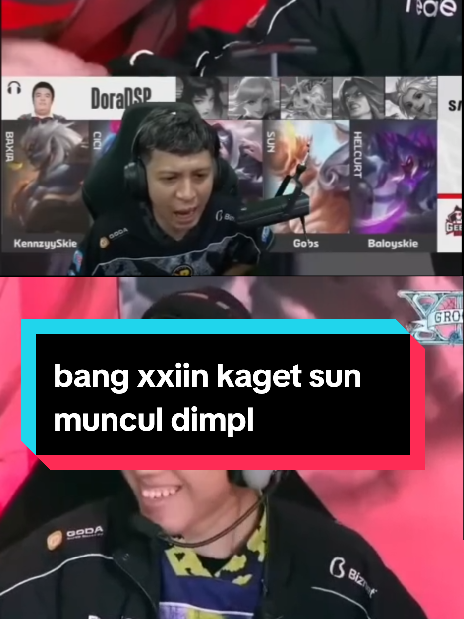 munculnya sun dimpl bikin bangxin kaget #rrq #xin #mobilelegends #MPLSIDS16 