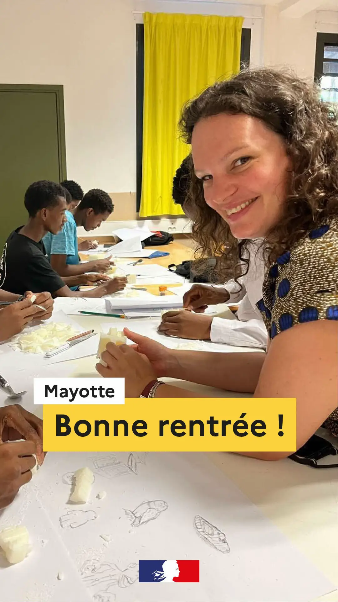 Aujourd’hui a lieu la rentrée des élèves à Mayotte !  #rentreescolaire 