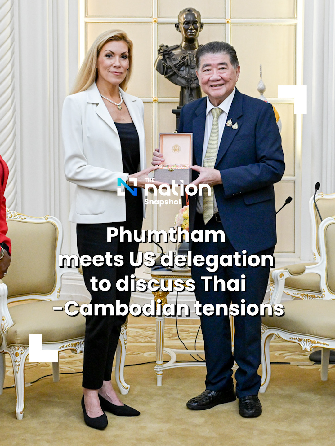 Phumtham meets US delegation to discuss Thai-Cambodian tensions . A US Congressional Delegation (CODEL) paid a courtesy call on Acting Prime Minister Phumtham Wechayachai at Government House’s Yellow Room on Monday. . The two sides discussed a range of issues, including trade, the economy, diplomatic ties, and ongoing tensions between Thailand and Cambodia. The delegation comprised lawmakers from both the Republican and Democratic parties, Phumtham said. . Phumtham, doubling as Interior Minister, added that the US representatives will travel to Ubon Ratchathani to assess the aftermath of recent border clashes. They will then continue their mission in Cambodia. . He noted that the US side had expressed concern over the situation and was acting as an observer, adding that the talks had “progressed well.” . #ThailandNews #US #ASEAN #Cambodia #ไทยกัมพูชา #CODEL