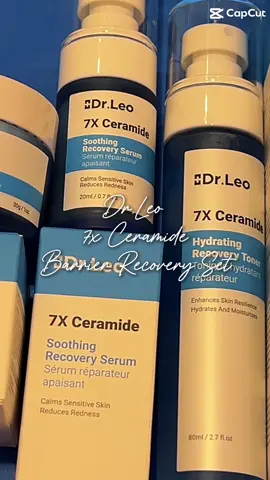 ✨ Sneak Peek Of @DrLeo.official products✨ Your skin barrier’s new BFF is here! 💙 Dr Leo 7X Ceramide Set – Toner, Serum & Cream for instant hydration, redness relief & barrier repair. 🌿💧 Stay tuned for the full review 👀✨ #DrLeo #drleo7xceramide #SkinBarrierCare #HydrationBoost #SensitiveSkinFriendly
