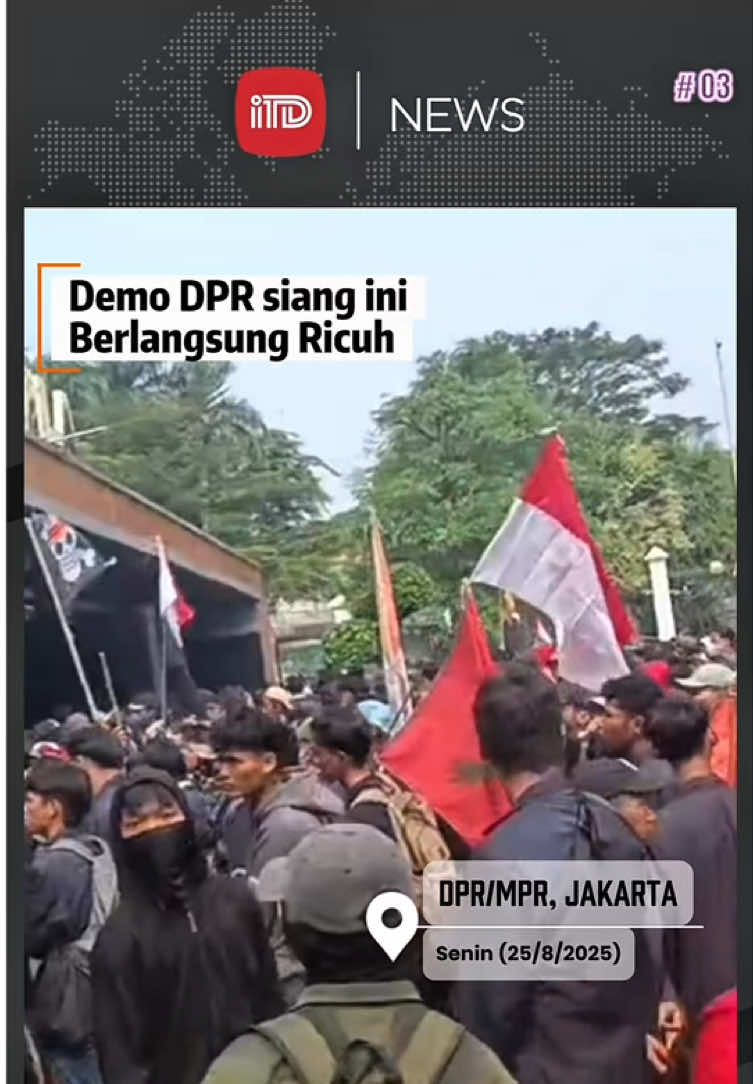 Demo DPR RI siang ini berlangsung Ricuh >>> Baca berita terupdate lainnya di situs dan apps islamtoday.id untuk update wawasan kamu. #demo #DPR #MPR #rusuh #ricuh 