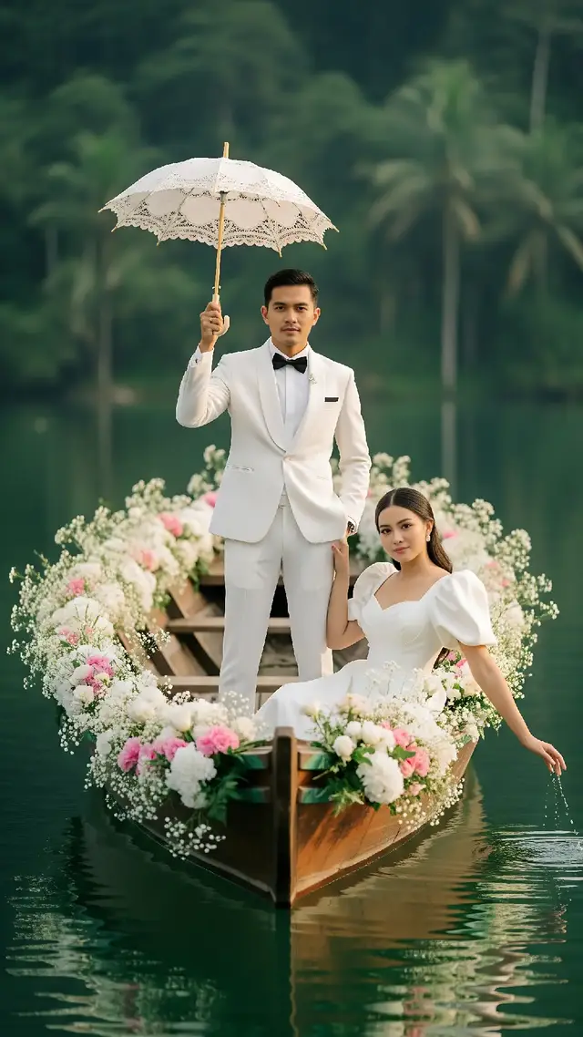 Konsep Prewedding AI Aesthetic 💍 satu perahu, satu cinta, satu cerita mau buat prewedding dengan vibes dreamy? Langsung aja DM AIDay #prewedding #fotonikah #aesthetic #konsepprewedding #ideprewedding 