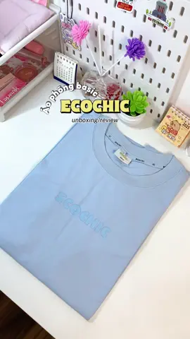 Áo mặc thích lắm chất mát mịn #review #unboxing #aothun #ecochic #muataitiktok 
