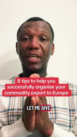 The chances of your commodity export to Europe being successful depends on these 8 success tips. Follow them to enable you export successfully to Europe #exportsuccess #exporttips #incoterms #savethisvideo #internationaltrade 