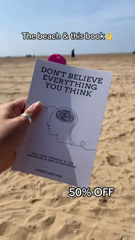 Don’t believe everything you think book… everyone should have a copy👌#dontbelieveeverythingyouthink #book #BookTok #thebeach #julieirwin 