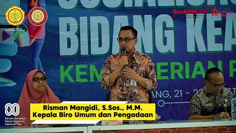 Hai Sobat Biro UP! Pada tanggal 21 - 23 Agustus 2025 Kelompok Kerja Kearsipan Biro Umum dan Pengadaan mengadakan Sosialisasi SPBE Kearsipan Kementerian Pertanian Tahun 2025 di Aula Kencana BRMP Balitsa Lembang, Bandung. Sosialisasi ini dilaksanakan untuk Penerapan Digitalisasi Dokumen dan Menjaga Keamanan Dokumen Digital Lingkup Kementerian Pertanian. Kegiatan ini diisi oleh narasumber yang kompeten di bidangnya dari Pusdatin Kementerian Pertanian dan dari Direktorat Teknologi Informasi Kearsipan ANRI. Selain itu, juga hadir Staf Khusus Menteri Bidang Kebijakan Pertanian, bapak Dr. Ir. Sam Herodian, M.S., IPU, APEC Eng., yang memberikan keynote speech. Sosialisasi ini sangat bermanfaat bagi semua pengelola data dan dokumen di lingkup Kementerian Pertanian. Diharapkan kegiatan ini dapat meningkatkan pemahaman dan pengelolaan dokumen elektronik yang baik, efisien dan transparan. semangat menuju Digitalisasi Kearsipan! Salam Biro UP! #BIROUP #ANRI #SWASEMBADAPANGAN #MELAYANIDENGANSEPENUHHATI #KUATKUATKUAT 