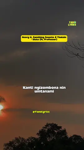 Ulele 😔 #yanolyrics #samthingsoweto #lyrics #mzansitiktok #3step 