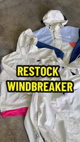 RESTOCK ADULT LIGHT JACKET WINDBREAKER BERMINT PM TEPI BOSKU #bundlemalaysia #kilangbundle #fyp #CapCut 