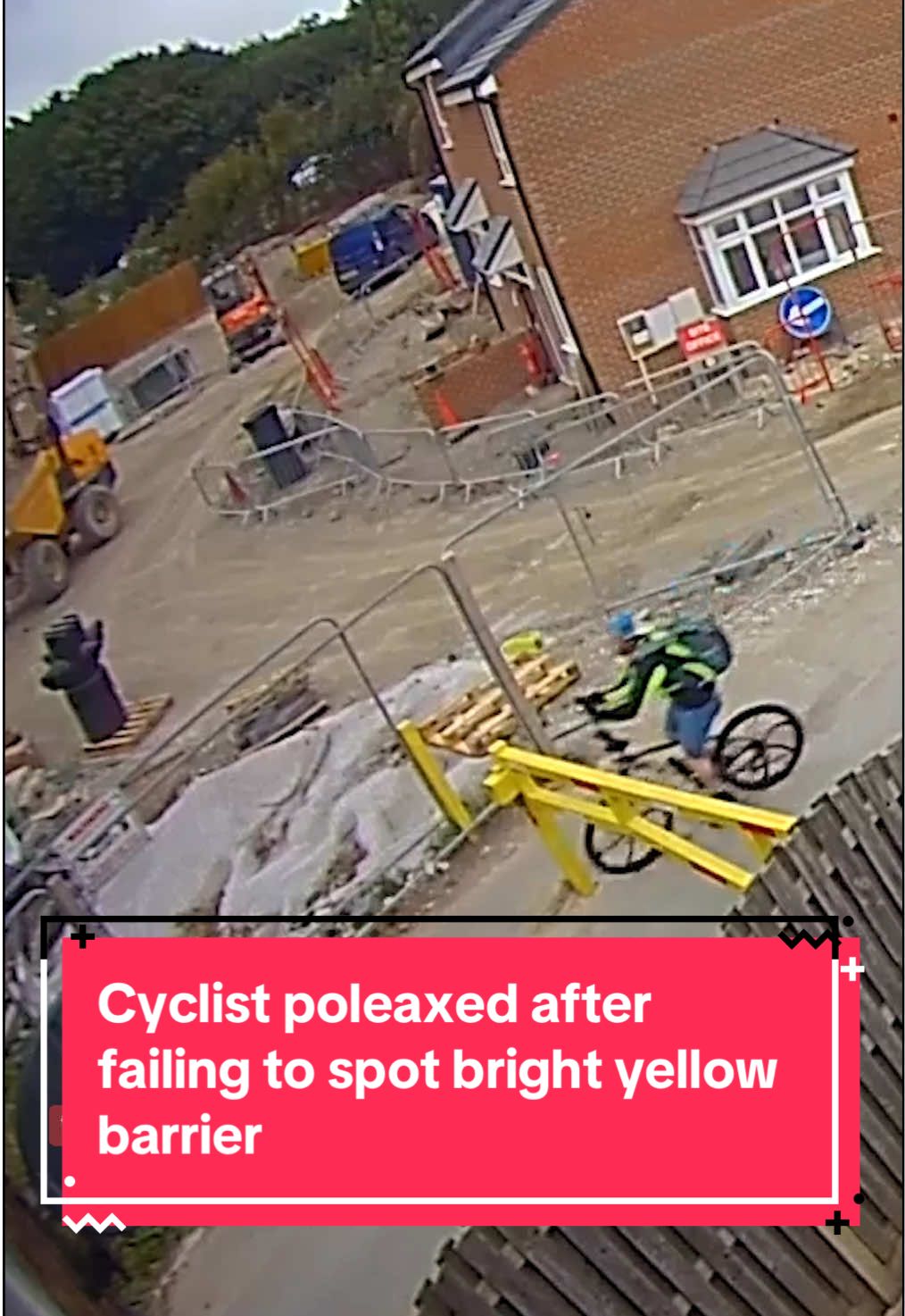 The crash was captured on a Ring security camera in Sheffield