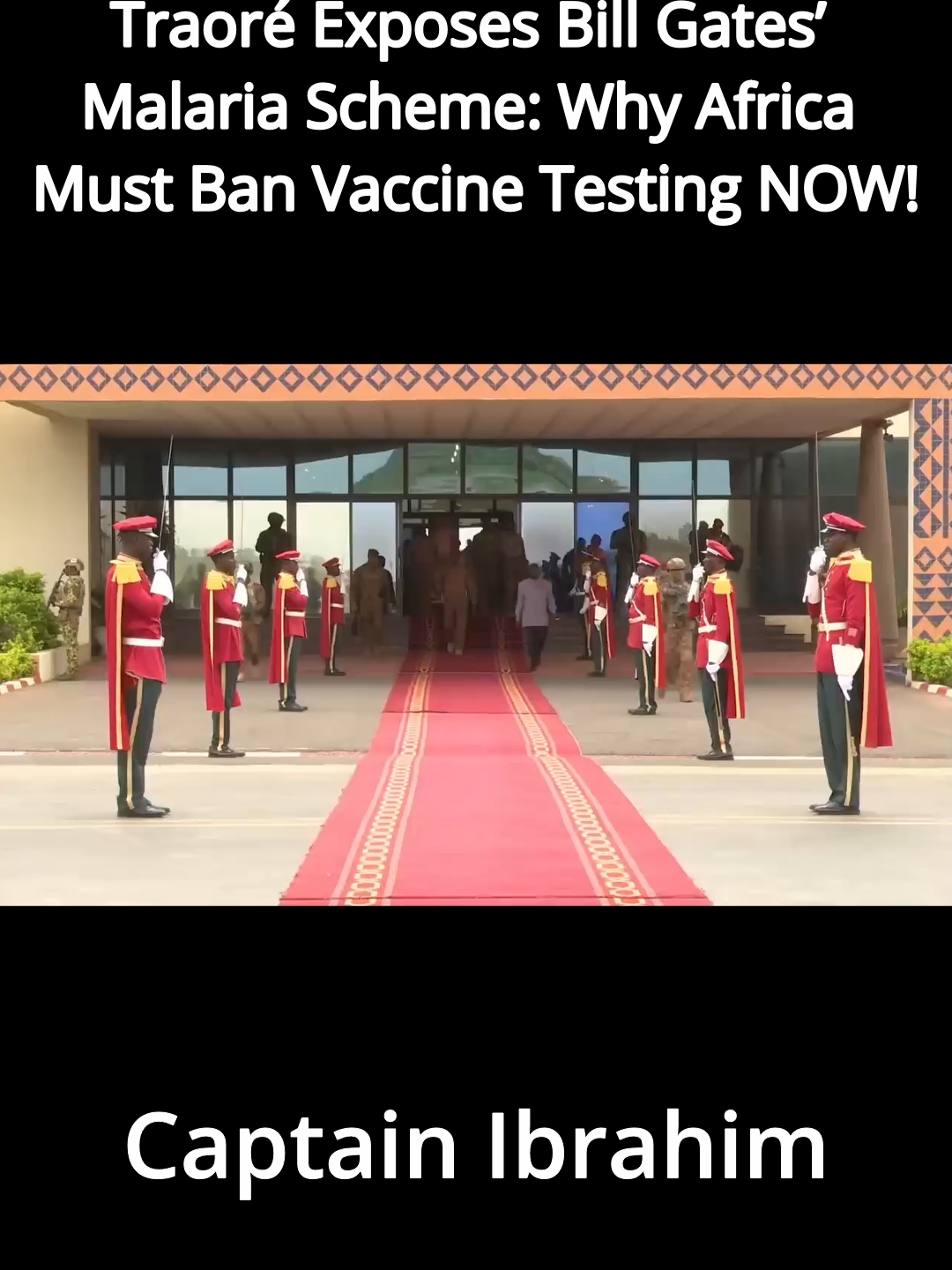 Traoré Stops Gates’ Mosquito Experiment! Africa Says NO to Vaccine Testing! Captain Ibrahim Traoré just shut down Bill Gates’ Target Malaria project in Burkina Faso, halting risky GMO mosquito releases. Why is Africa always the testing ground for vaccines? Greedy leaders and foreign exploitation are to blame. It’s time for African sovereignty and local solutions! #Traore #BillGates #TargetMalaria #VaccineTesting #AfricanSovereignty #BurkinaFaso #GMO #MalariaVaccine #BigPharma #Colonialism #AfricanLeaders #HealthJustice #NoMoreExperiments #LocalSolutions #StopExploitation Ibrahim Traoré   Bill Gates   Target Malaria   Vaccine Testing   African Sovereignty   Burkina Faso   GMO Mosquitoes   Malaria Vaccine   Big Pharma   Neo-Colonialism   African Leaders   Health Justice   No More Experiments   Local Solutions   Stop Exploitation