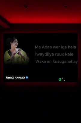 Ma Adaa war iga hela🥺#jawi_bila🌊❤️🌴 #lyrics_songs #somalimusic #somalitiktok 