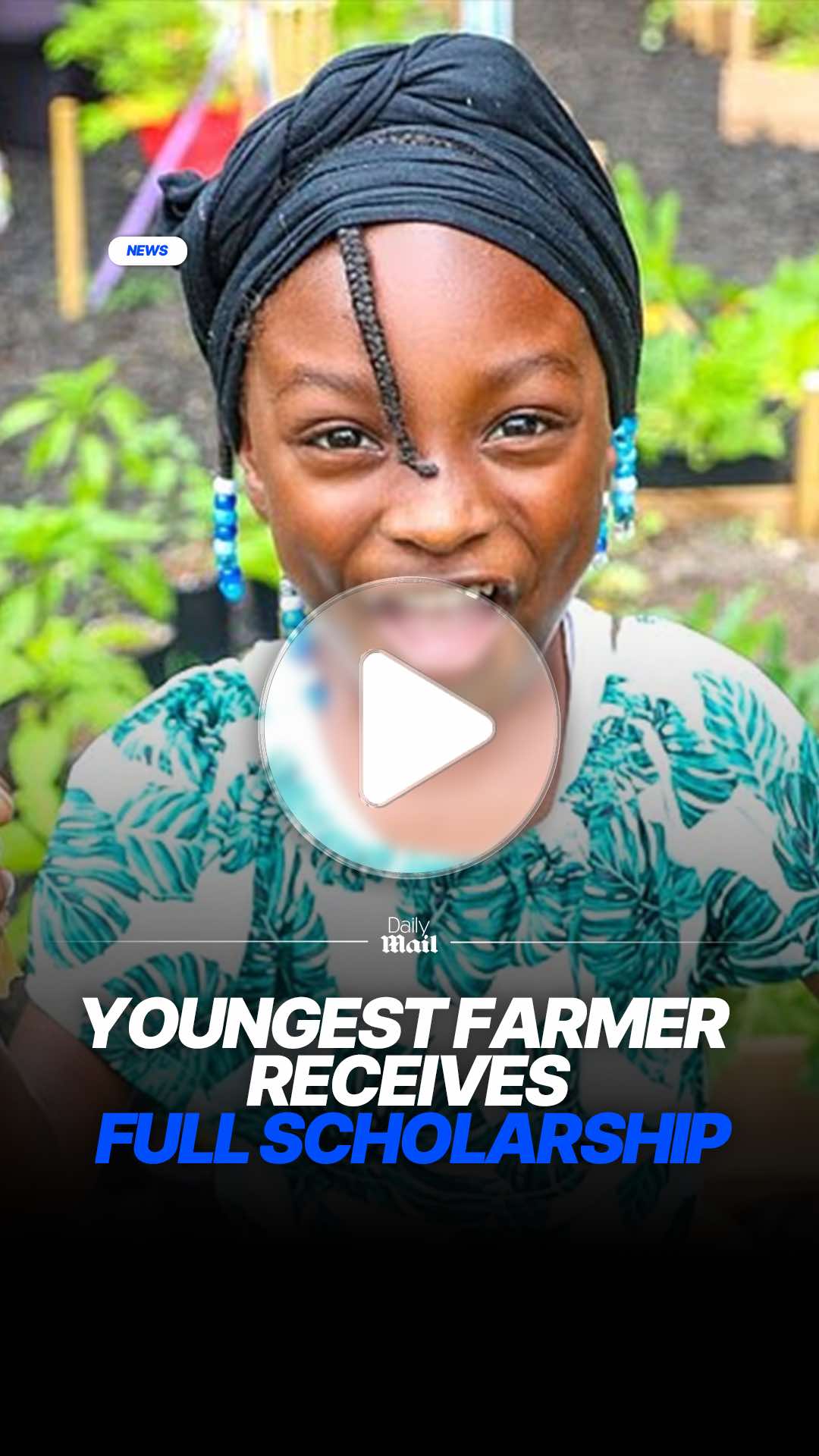A 10-year-old girl from Georgia has received a full scholarship to South Carolina State University as the youngest certified farmer in America. Kendall Rae Johnson was presented with an $83,800 check by the university’s president after earning the 1890 Agriculture Innovation Scholarship. Her achievement makes her the youngest USDA-certified farmer to ever receive the award. #news #scholarship #farming #education